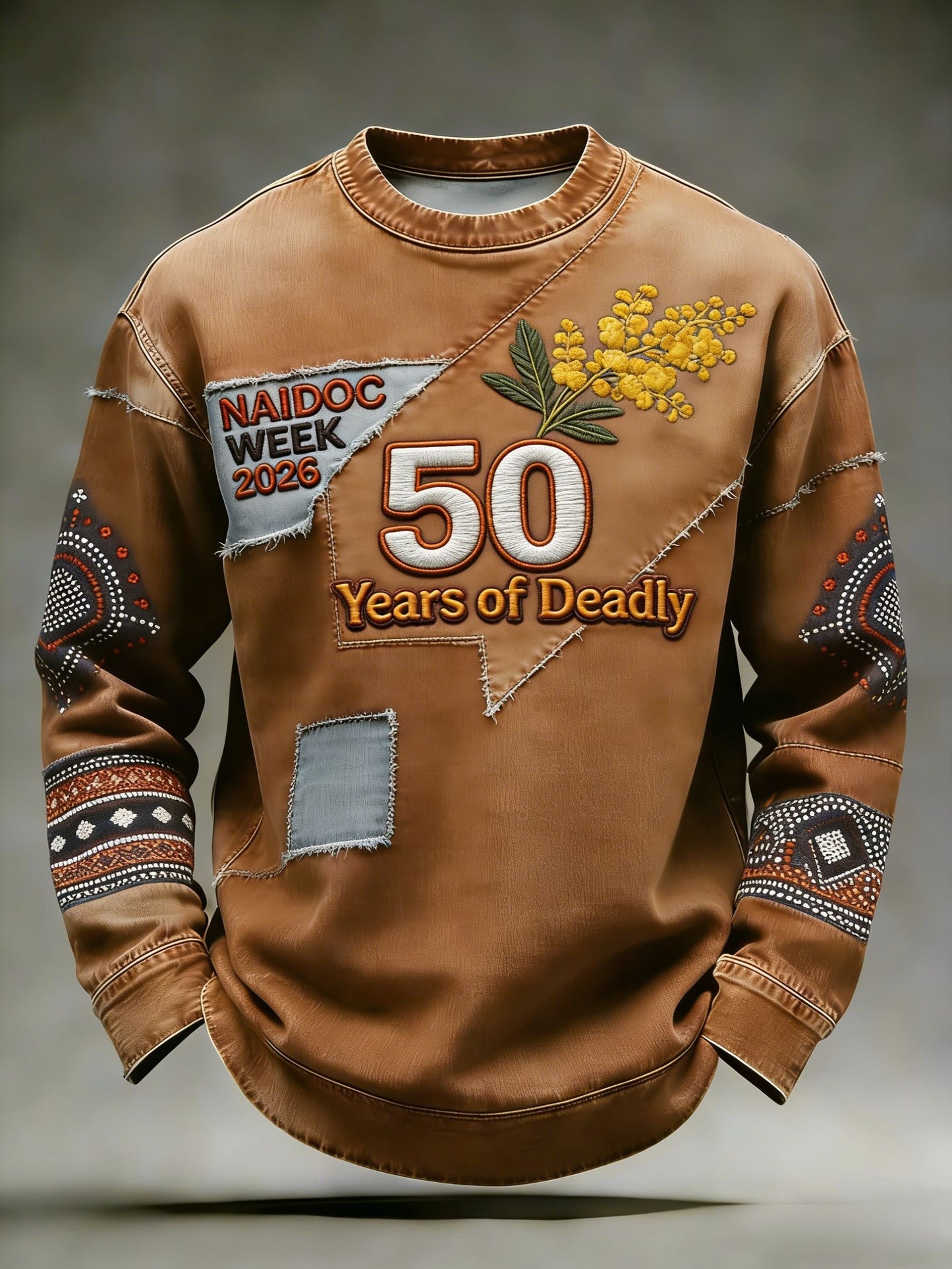 Men's AU Aboriginal Culture Art NAIDOC Week Printed Casual Tops