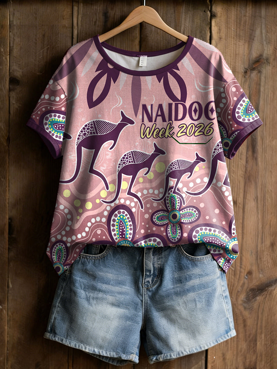 Women's AU Aboriginal Culture NAIDOC Week Printed T-shirt