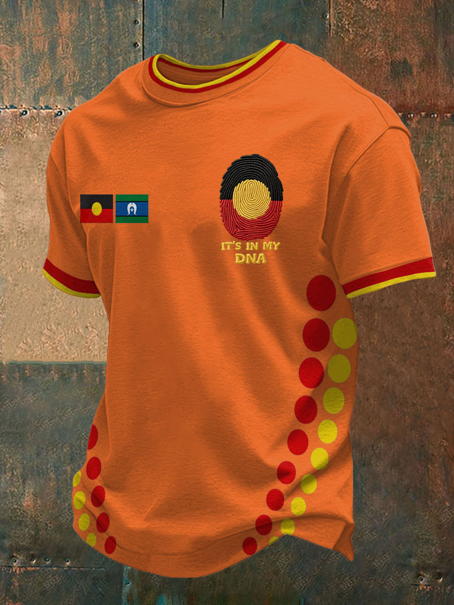 Men's AU Aboriginal Culture Printed T-shirt