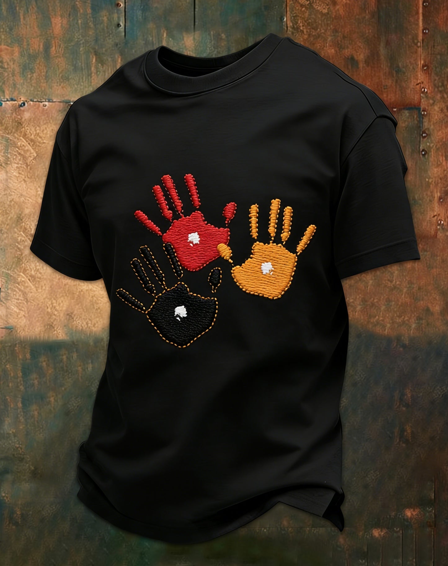 Men's AU Aboriginal Culture Printed Short-Sleeve T-Shirt