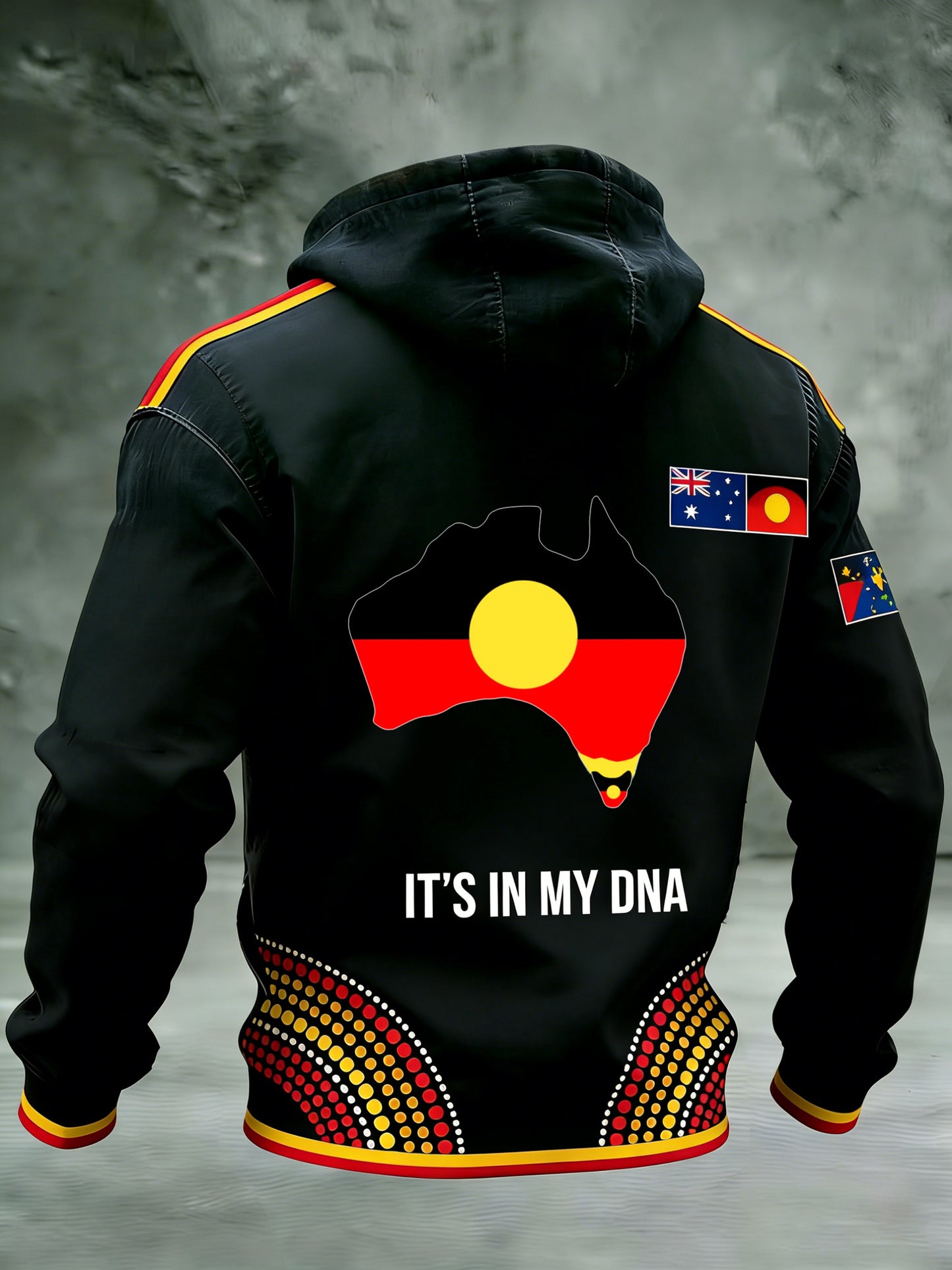 Men's AU Aboriginal Culture IT'S IN MY DNA Hooded Sweatshirt