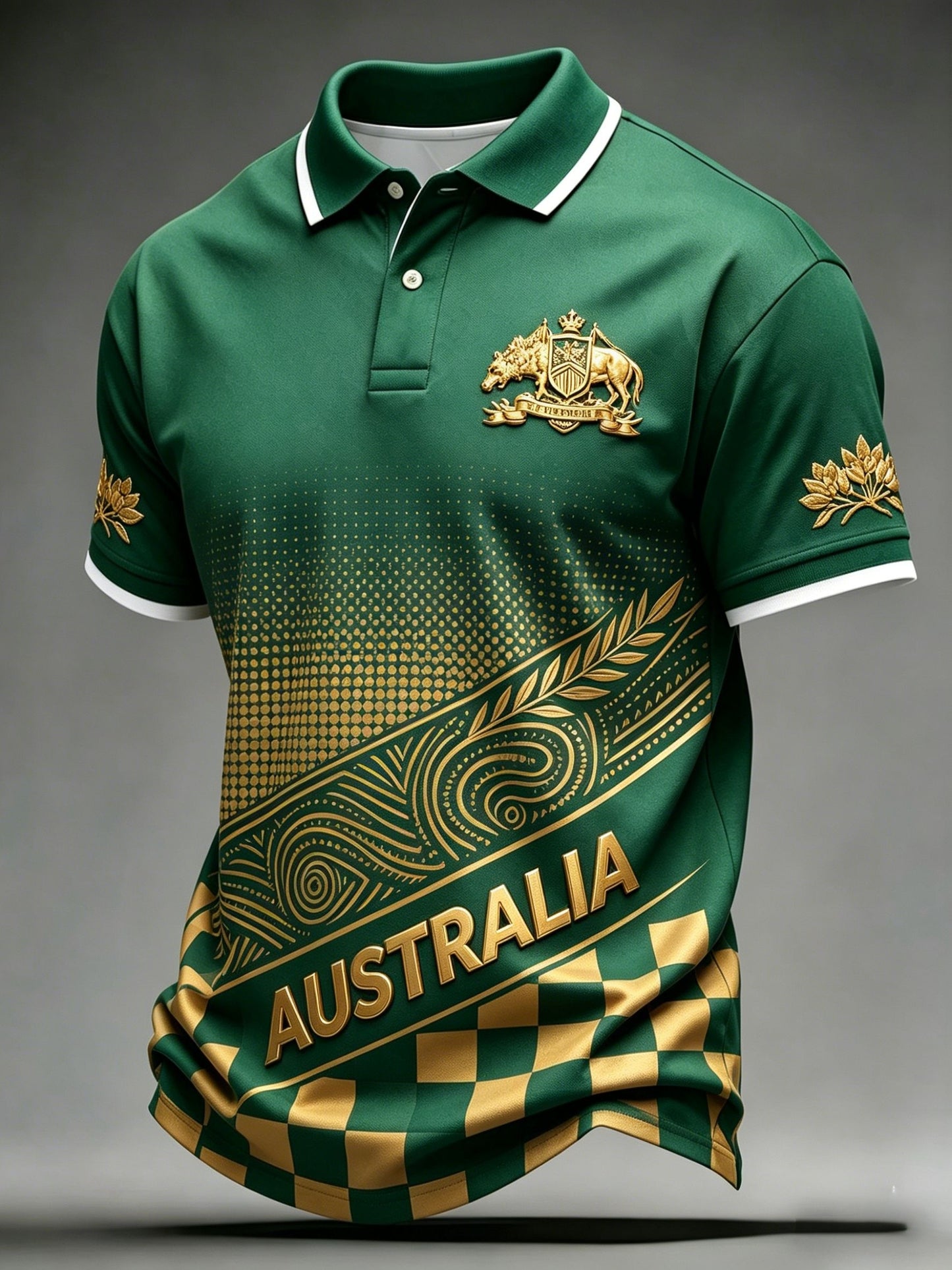 Men's Australian Football Lover Short Sleeve Polo Shirt