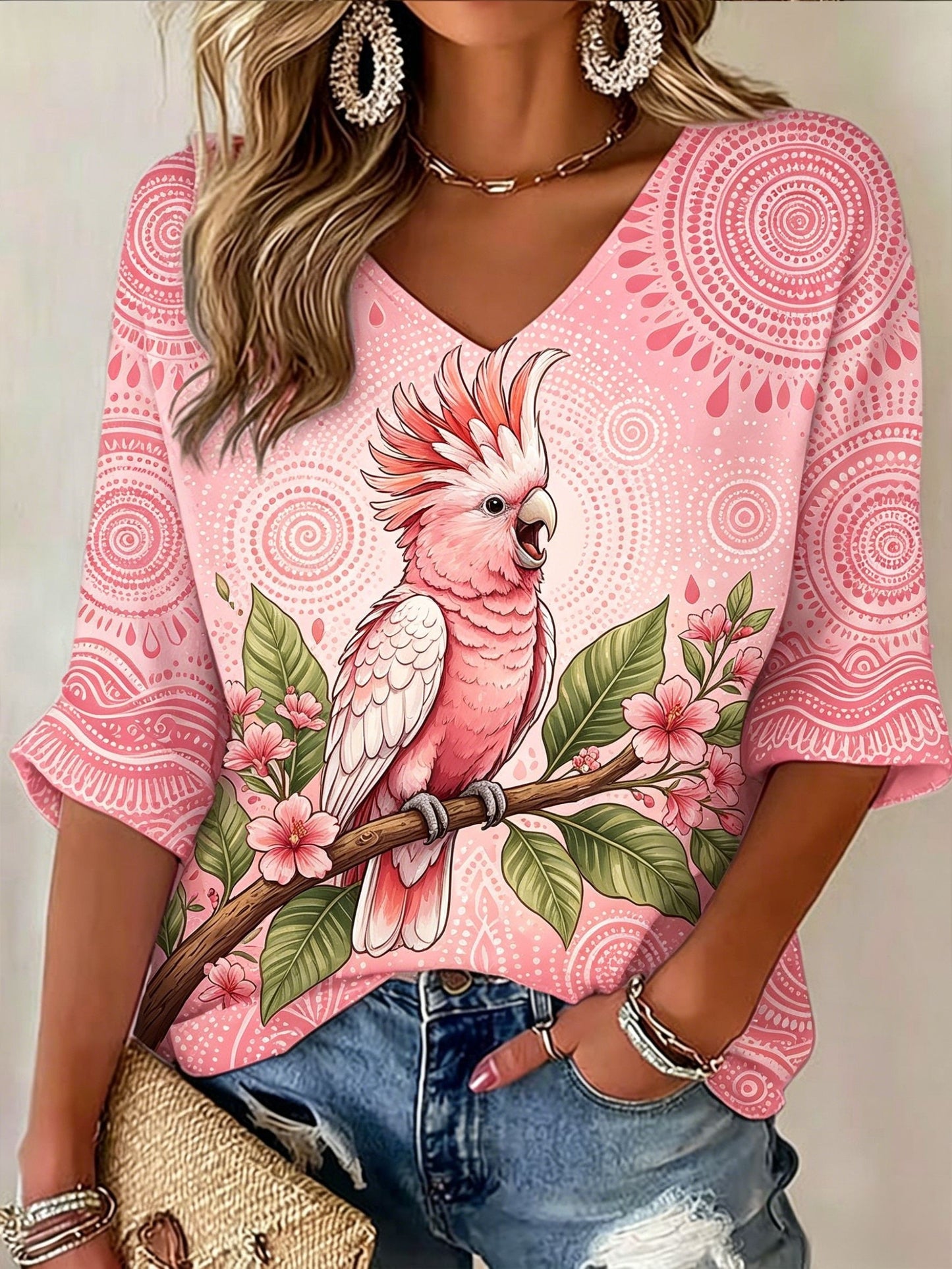 Women's AU Aboriginal Art NAIDOC Week Printed Tops