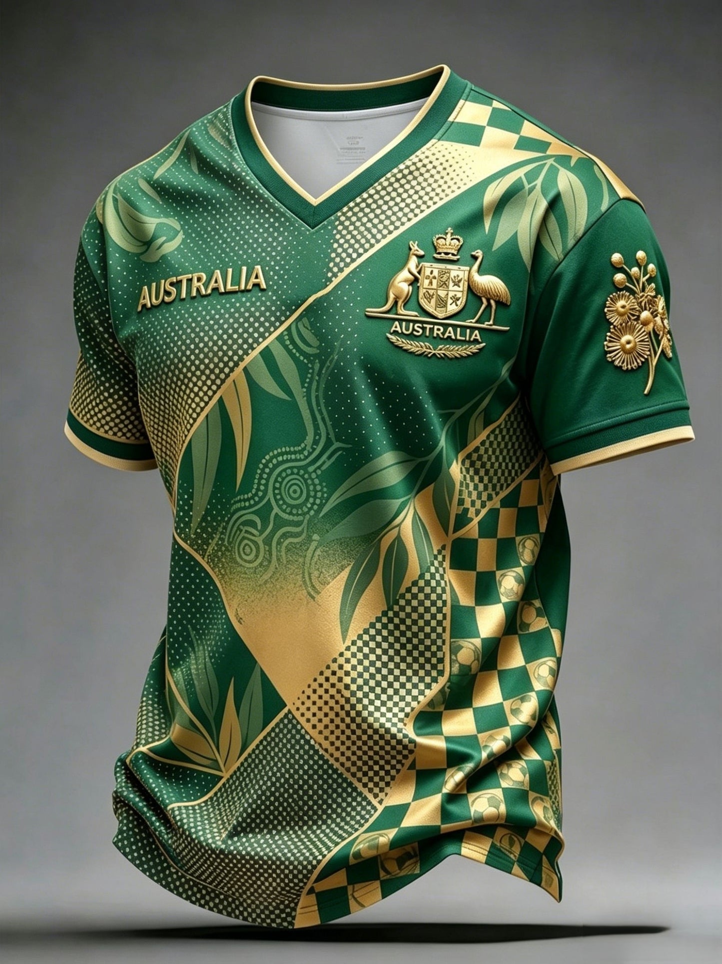 Men's Australian Football Lovers V-Neck T-Shirt