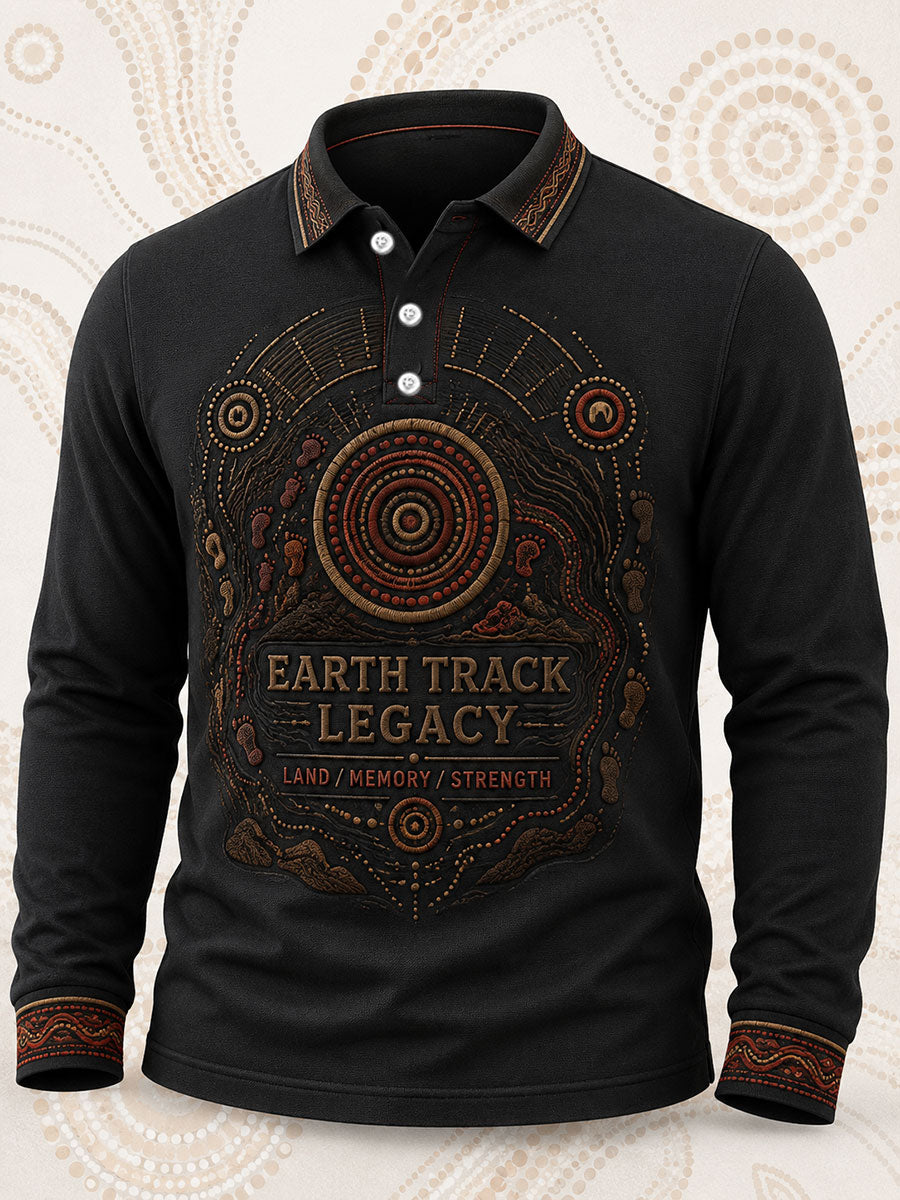Men's Australian Aboriginal Culture Art Printed Casual Tops
