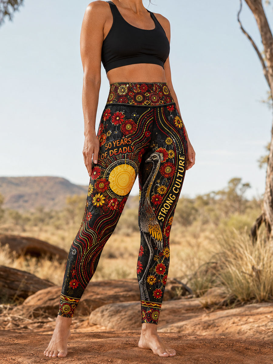 Women's Australian Aboriginal Culture Art Printed Leggings