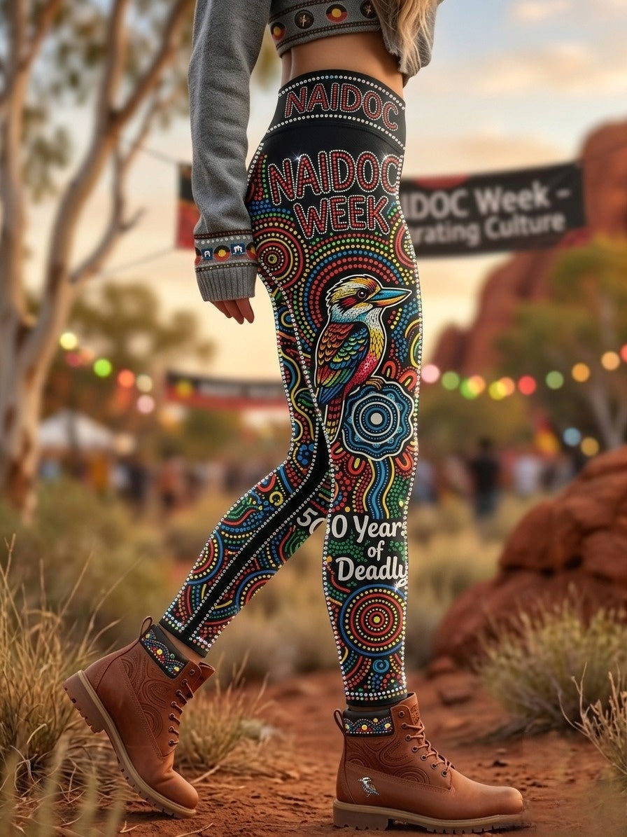 Women's Australia Naidoc Week Sports Stretch Leggings