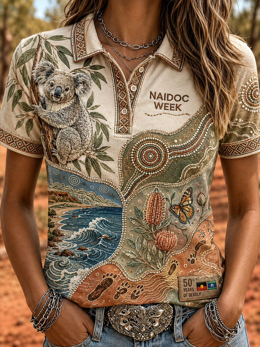 Women's Australia Naidoc Week Polo T-Shirt