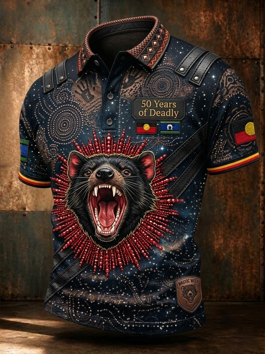 Men's Australia Naidoc Week Polo T-Shirt