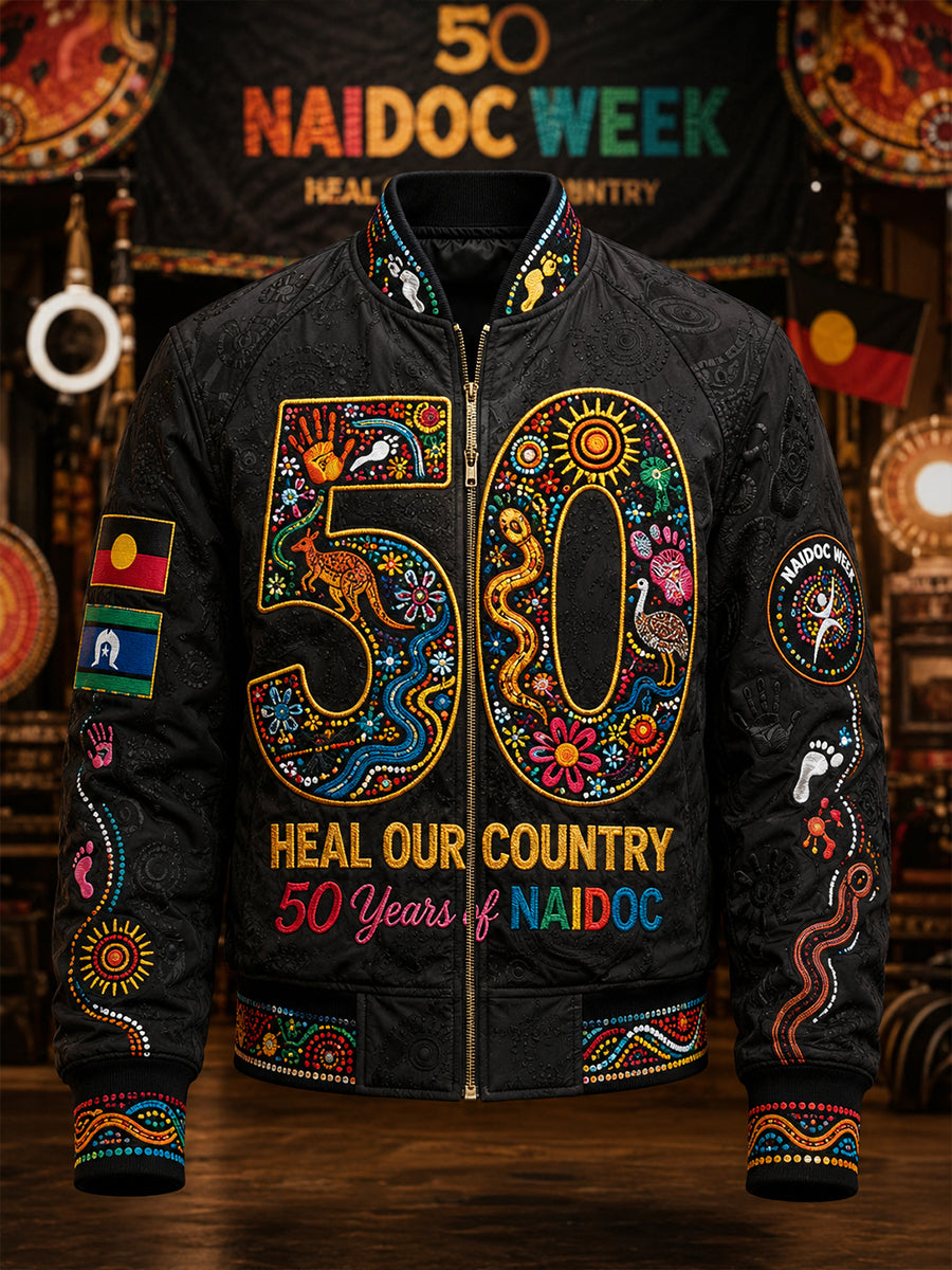 Men's Australia Naidoc Week Printed Monkey Jacket
