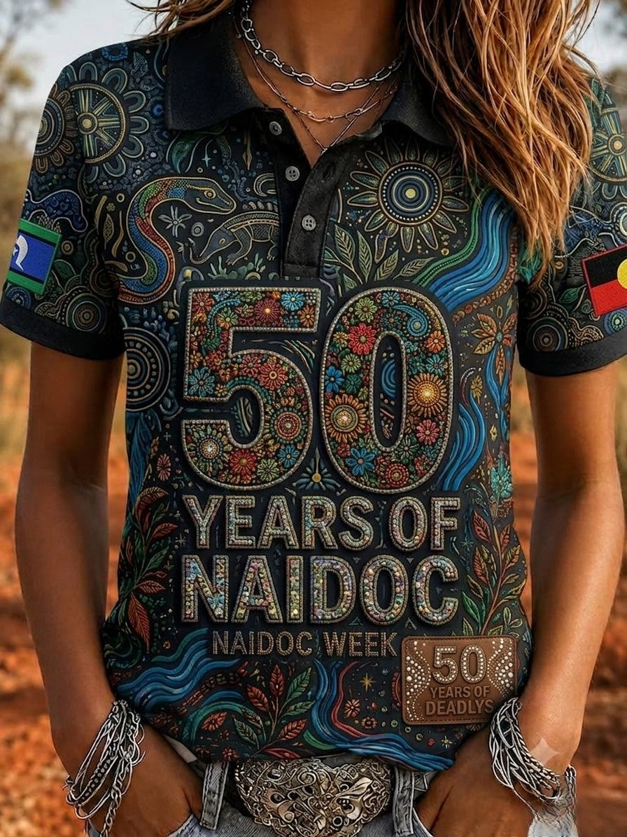 Women's Australia Naidoc Week Polo T-Shirt
