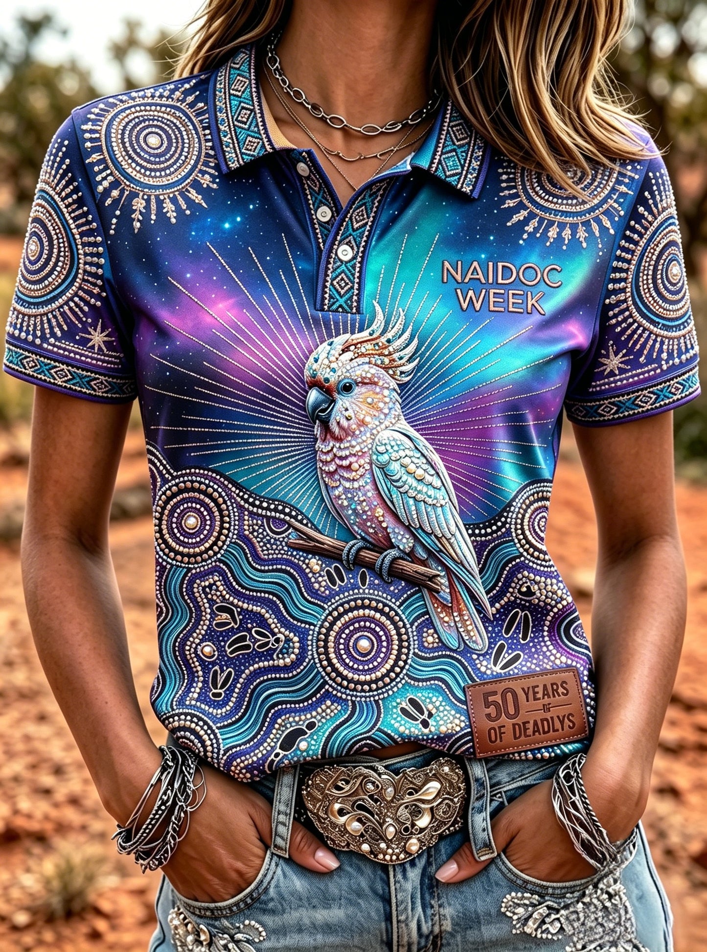 Women's Australia Naidoc Week Polo T-Shirt