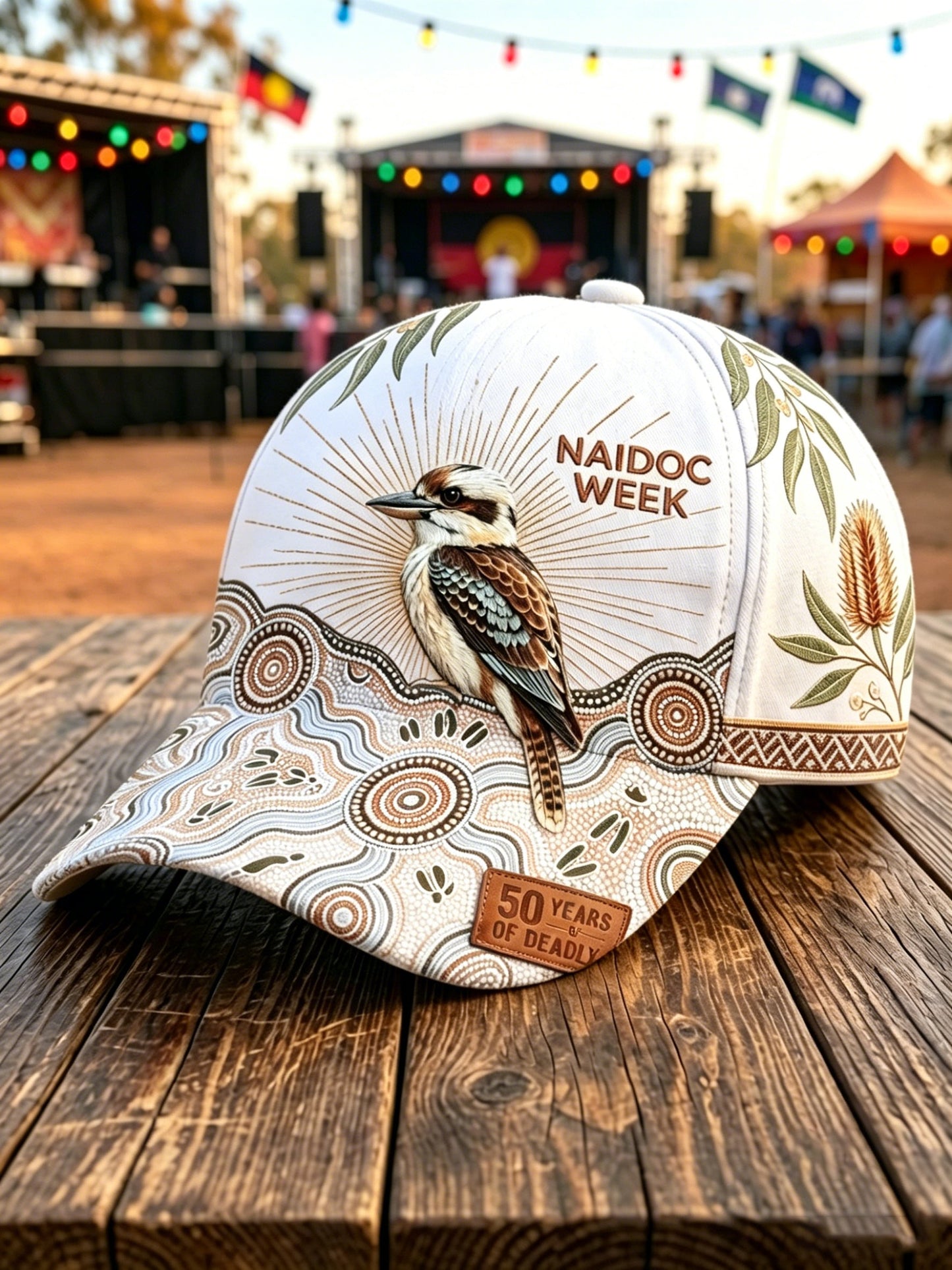 Unisex Vintage AU Aboriginal Culture Washed Hat