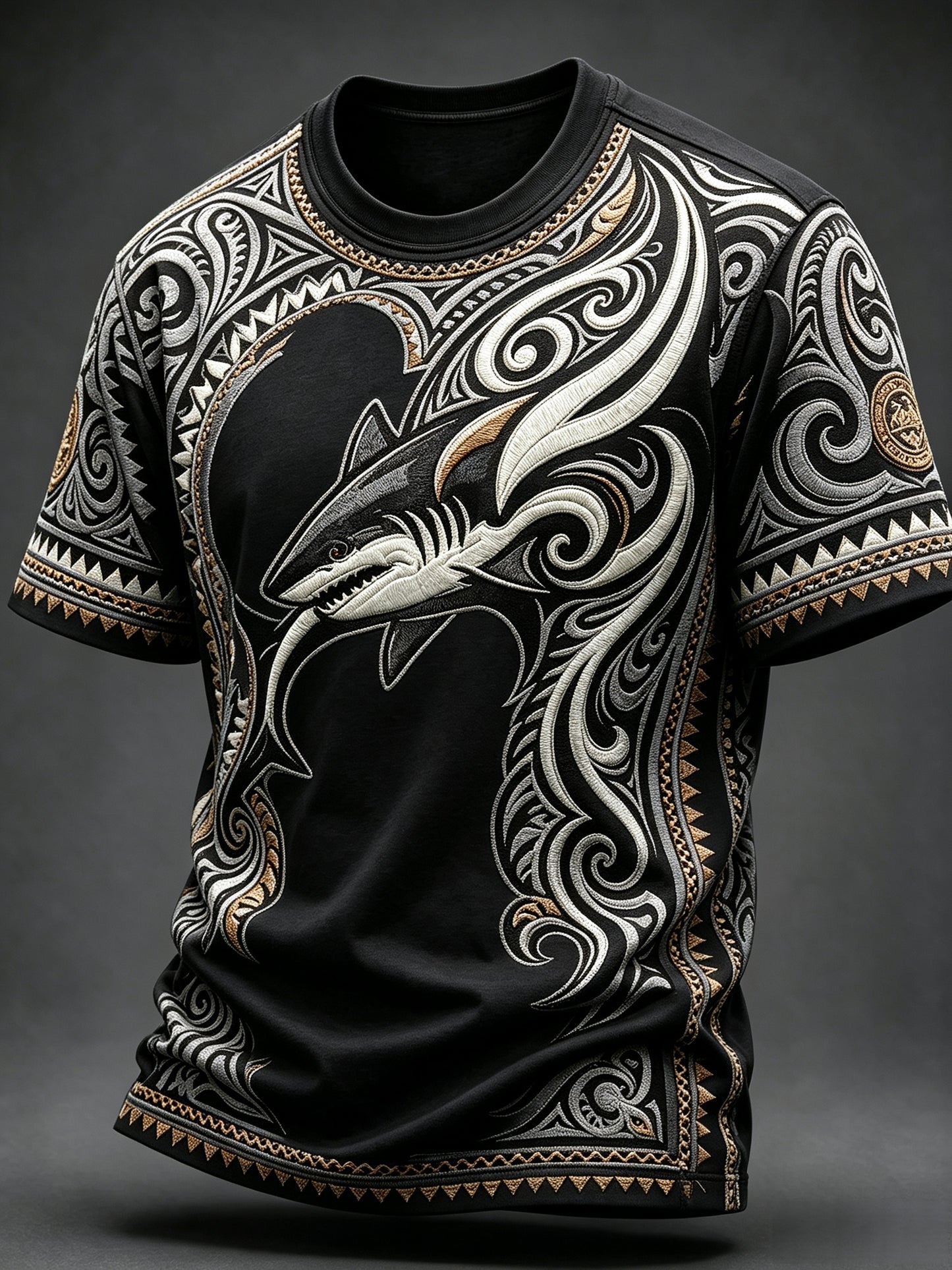 Men's NZ Maori Art Kia Kaha Printed T-shirt