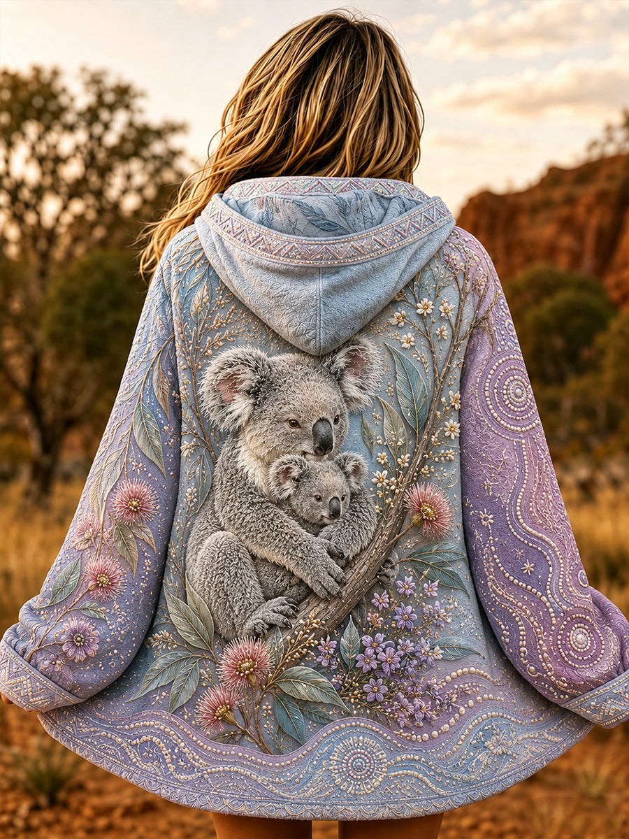 Women's Australian Animals Zip-Up Hoodie