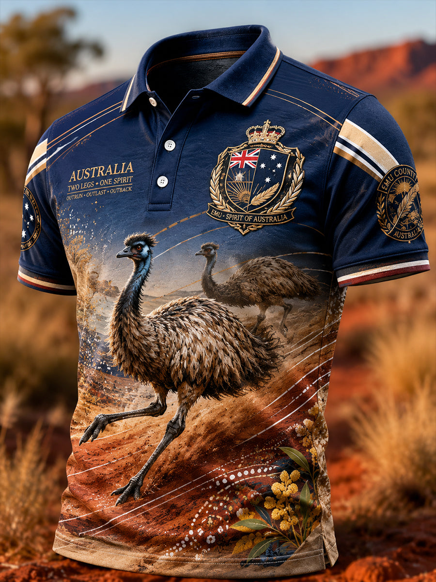 Men's Australian Animals Short Sleeve Shirt