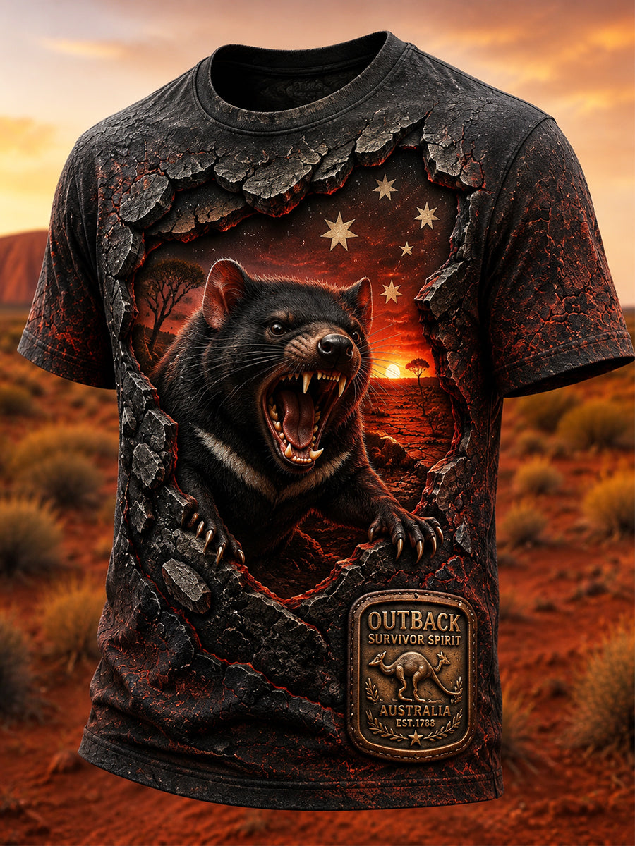 Men's Australian Animals Short-Sleeve T-Shirt