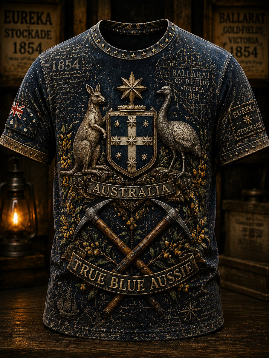 Men's Aussie Pride Eureka Art Printed T-shirt