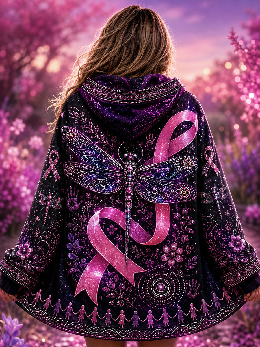 Women's Australia Breast Cancer Awareness Zip-Up Hoodie