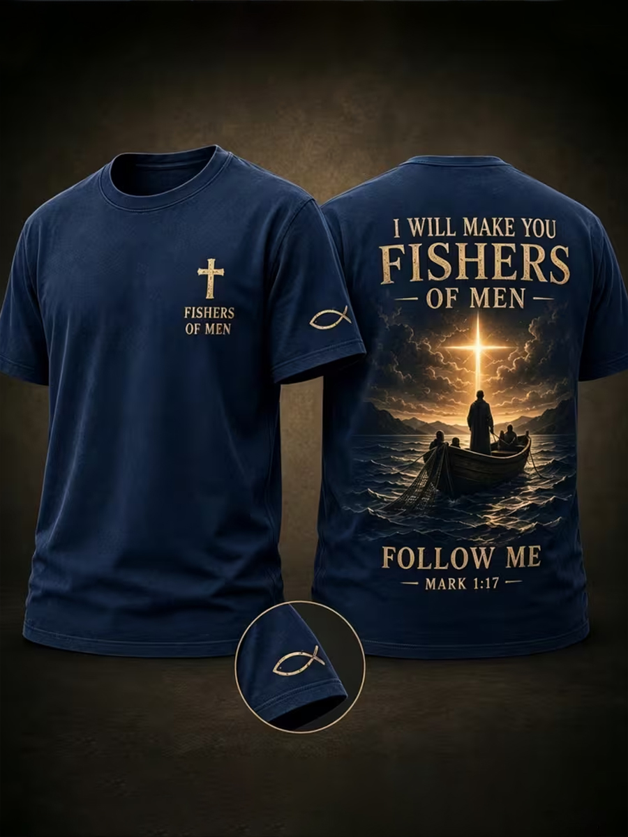 Men's I WILL MAKE YOU FISHERS OF MEN short sleeves t-shirt