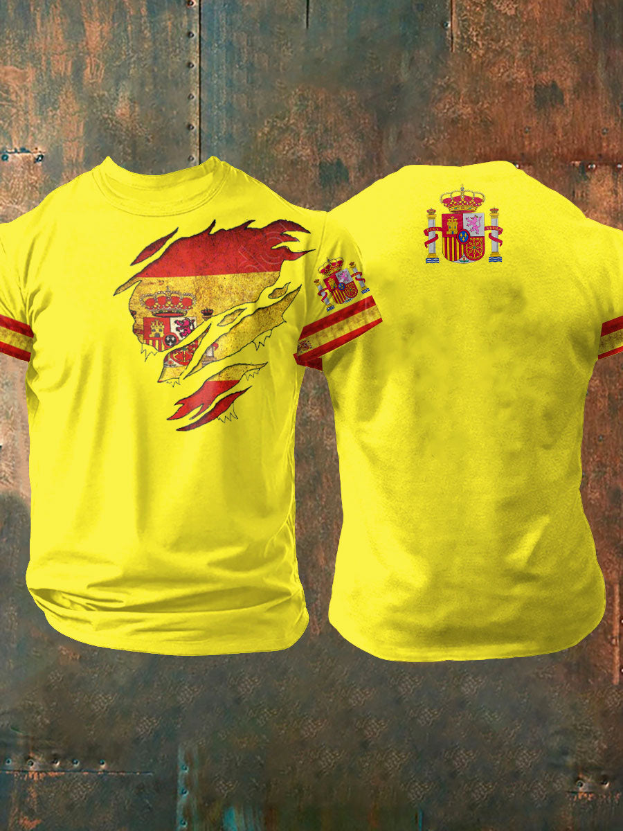 Camiseta estampada de España para hombre