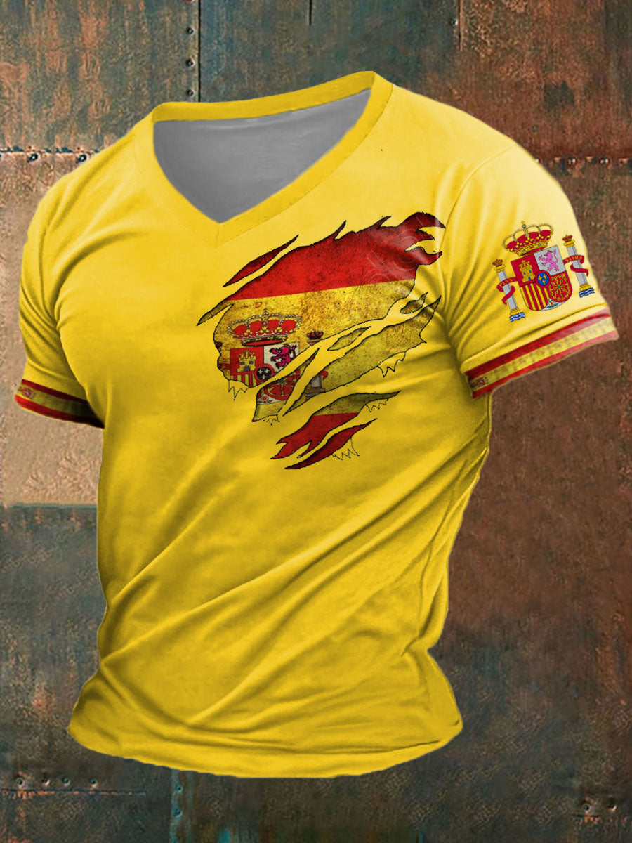 Camiseta estampada de España para hombre
