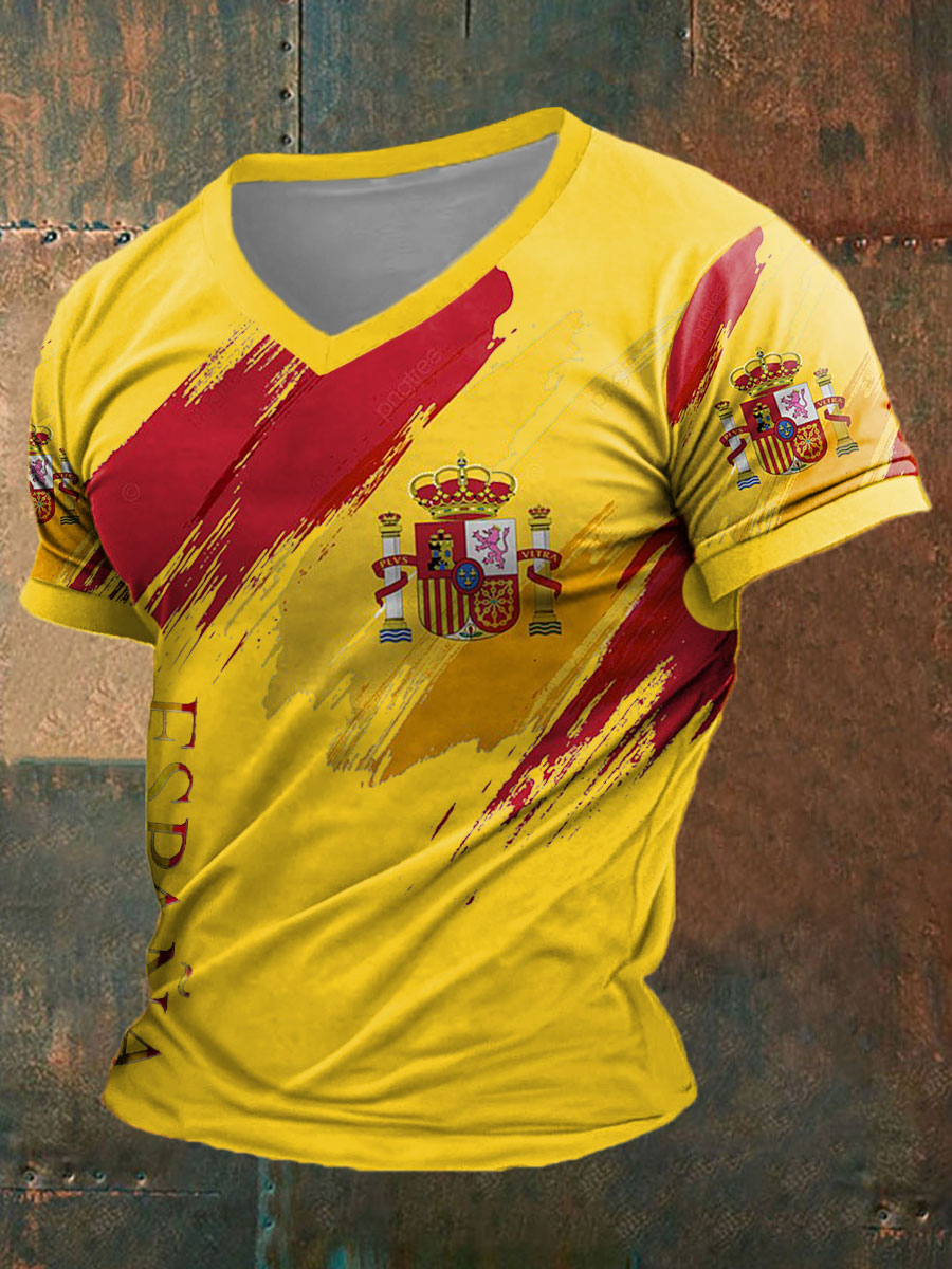 Camiseta estampada de España para hombre