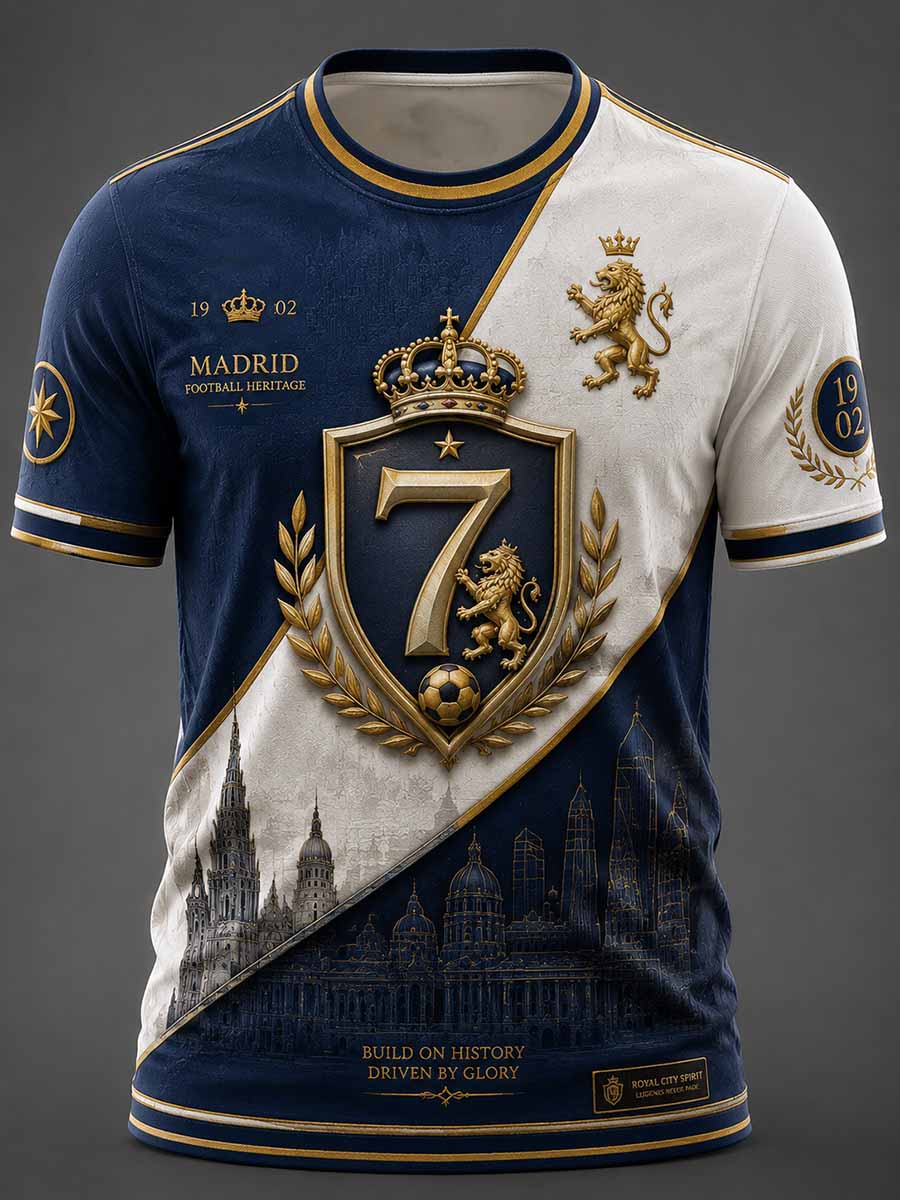Camiseta estampada para partidos de fútbol masculino