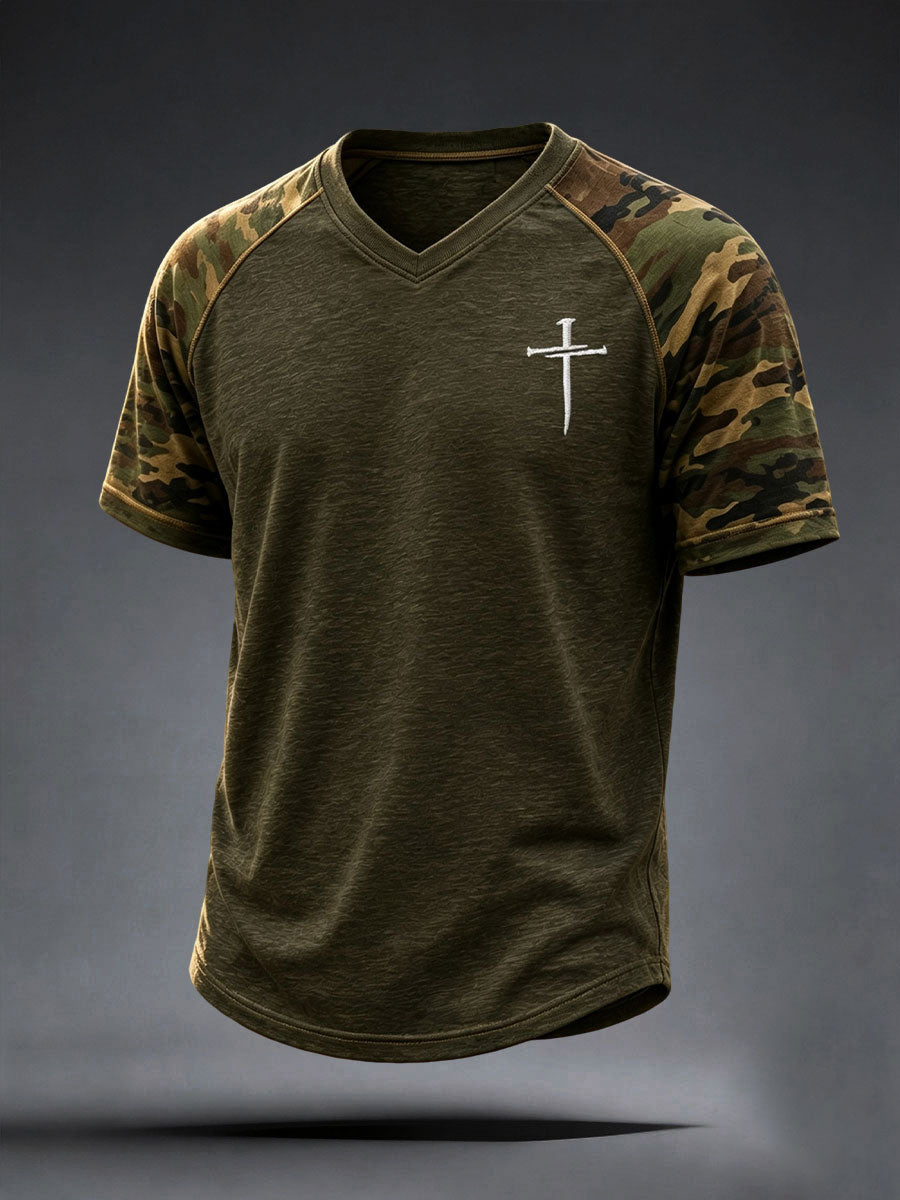 Faith Cross Camo Art para hombre