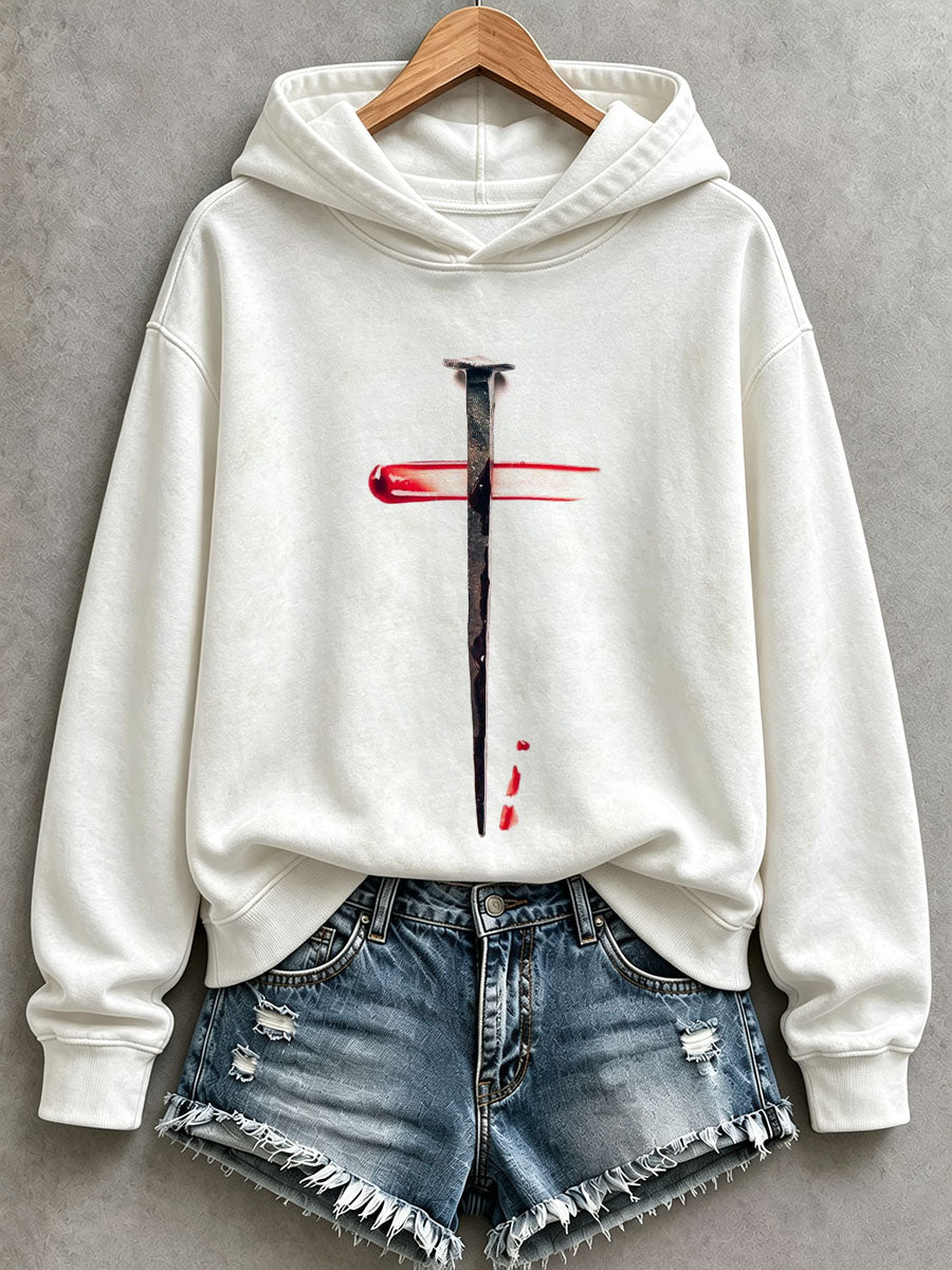 Sudadera con capucha Faith Cross para mujer