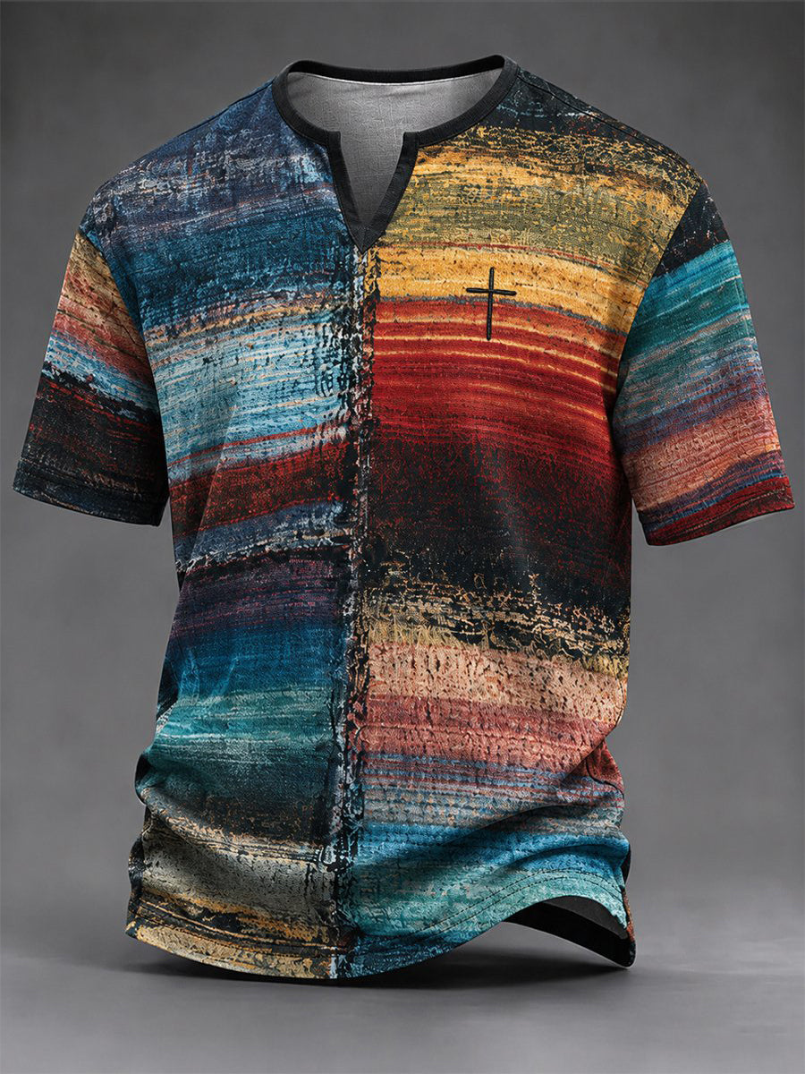 Camiseta vintage de fe para hombre