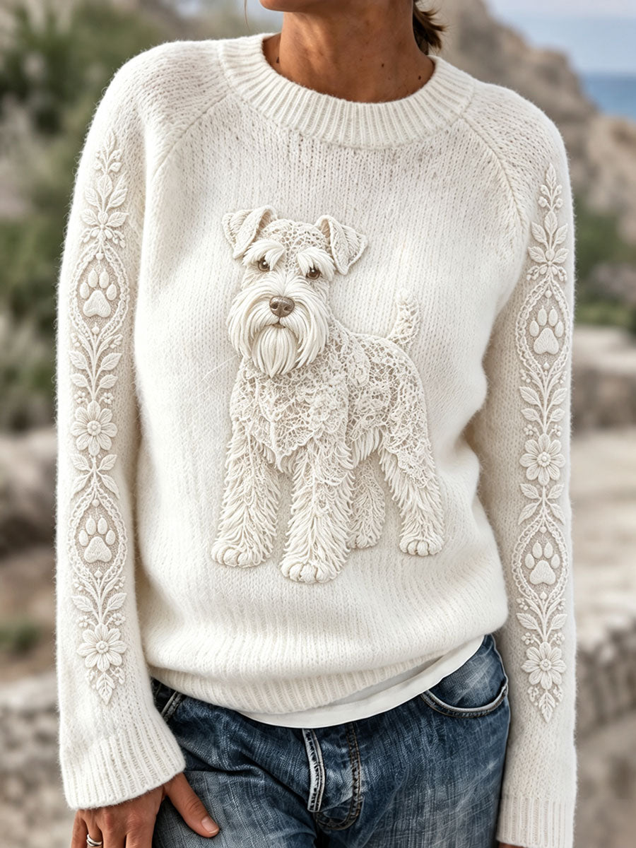 Tops de mujer con estampado de Schnauzer