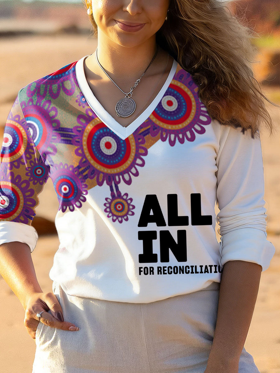 Women's AU Aboriginal Art Reconciliation Week Printed Tops