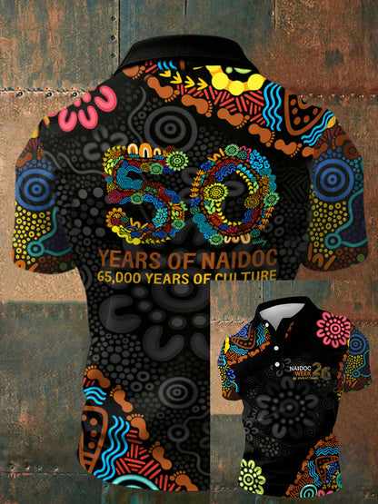 Men's AU Aboriginal Culture Art NAIDOC Week Printed Casual Tops