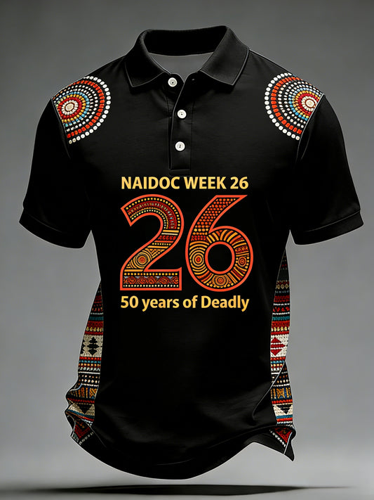 Men's  AU Aboriginal Art NAIDOC Week  Printed T-Shirt