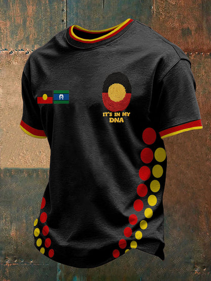 Men's AU Aboriginal Culture Printed T-shirt