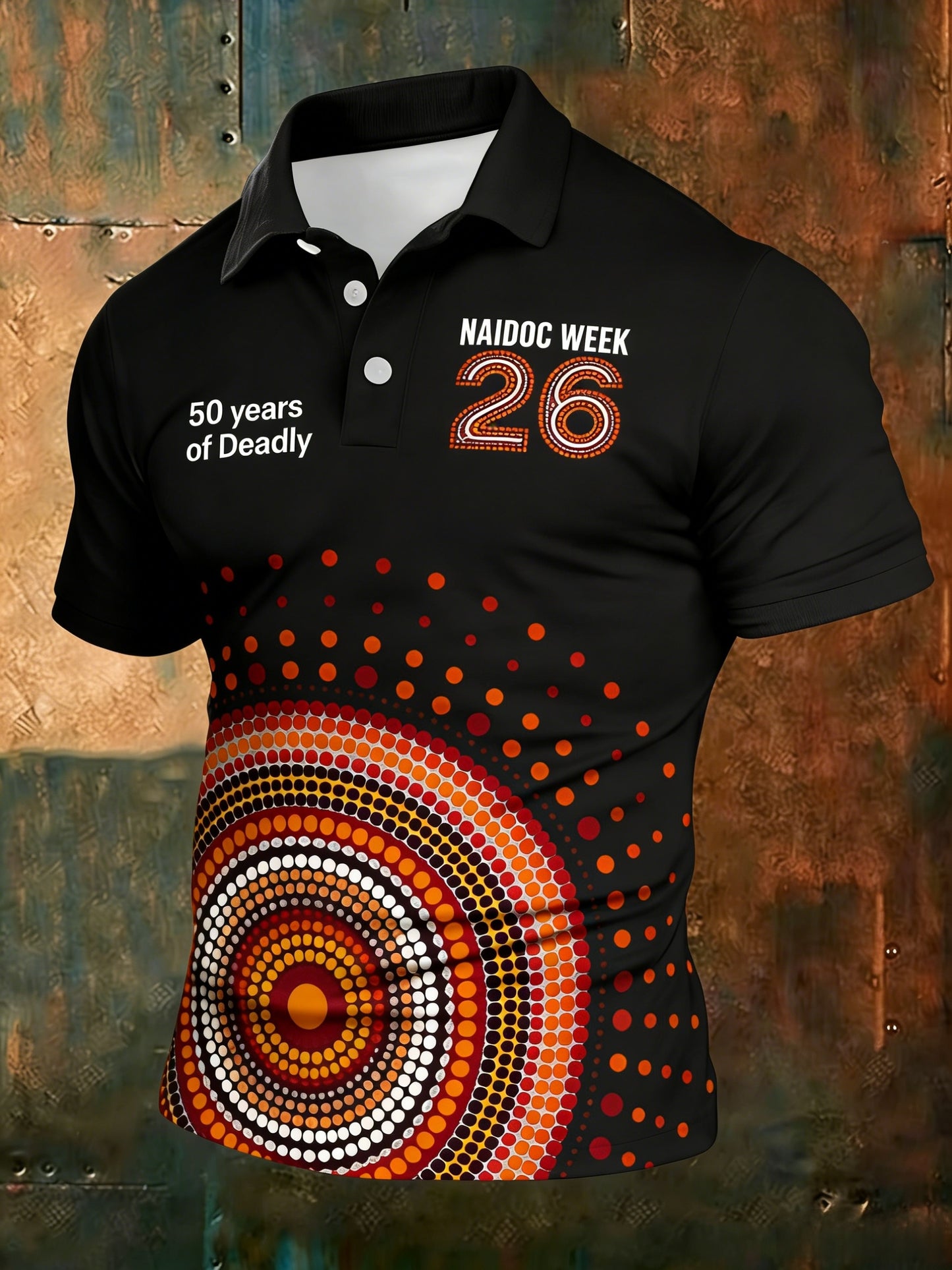 Men's AU Aboriginal Culture Art NAIDOC Week Printed Casual Tops