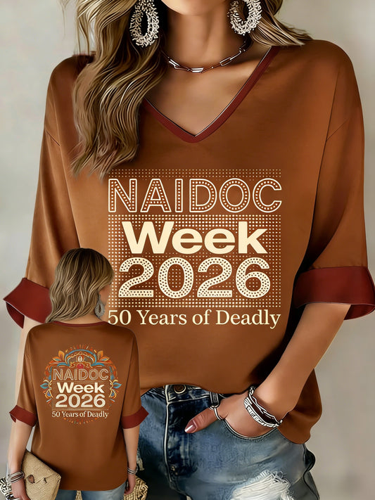 Women's AU Aboriginal Art NAIDOC Week Printed Tops