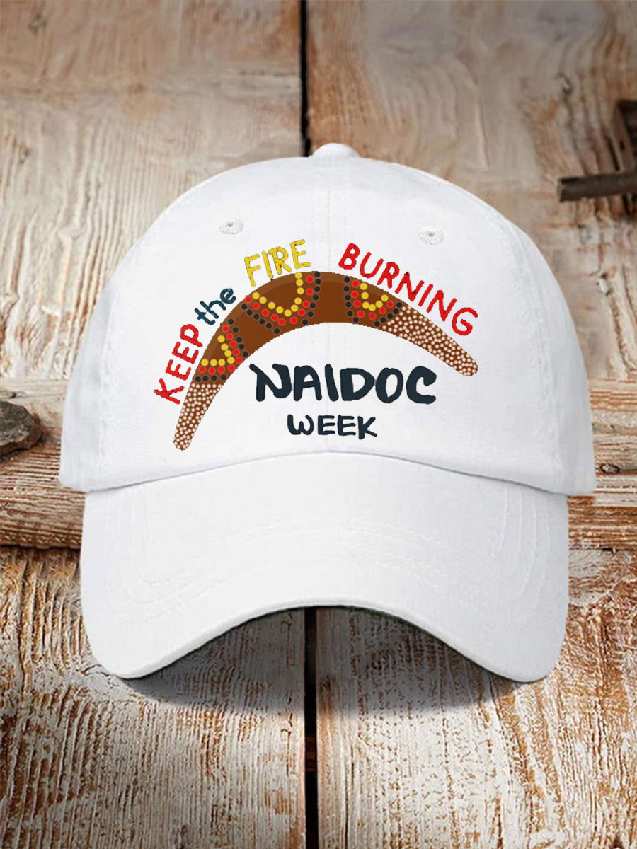 Unisex AU 50 Years of Deadly NAIDOC Week Aboriginal Culture Printed Hat
