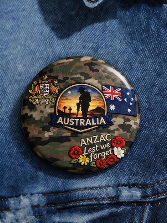 Unisex ANZAC Day Brooch