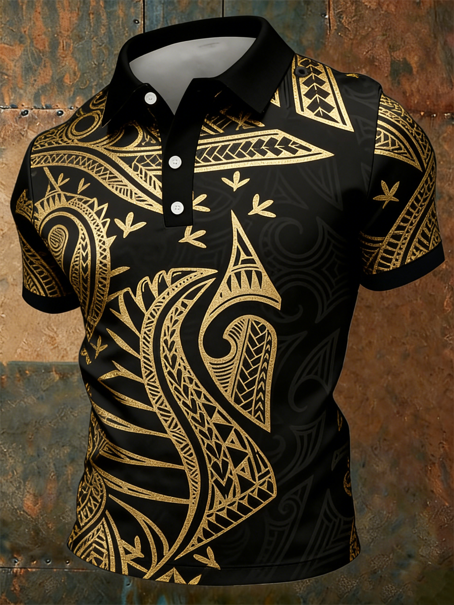 Men's Maori Art NZ Printed polo shirt