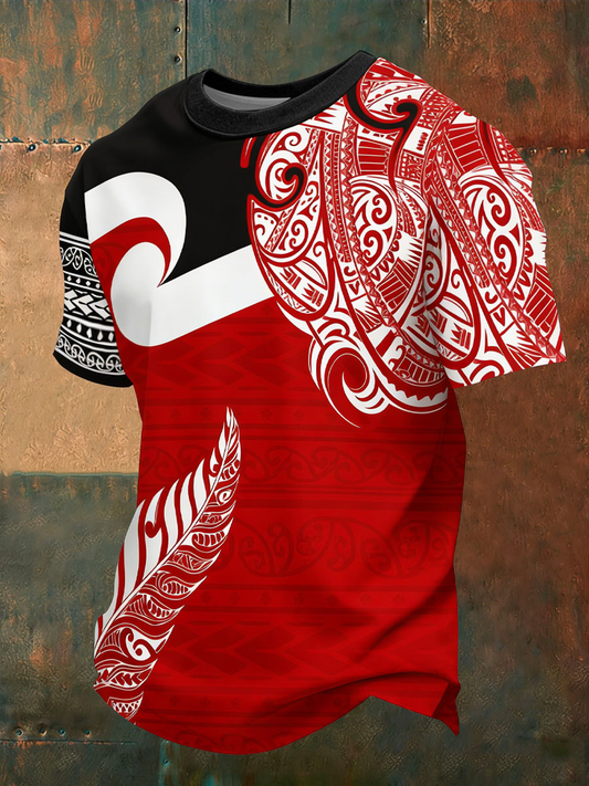 Men's Maori Art NZ Printed short sleeves t-shirt