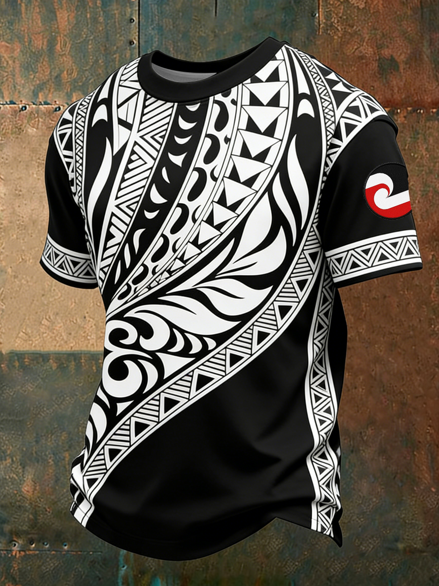 Men's Maori Art NZ Printed short sleeves t-shirt