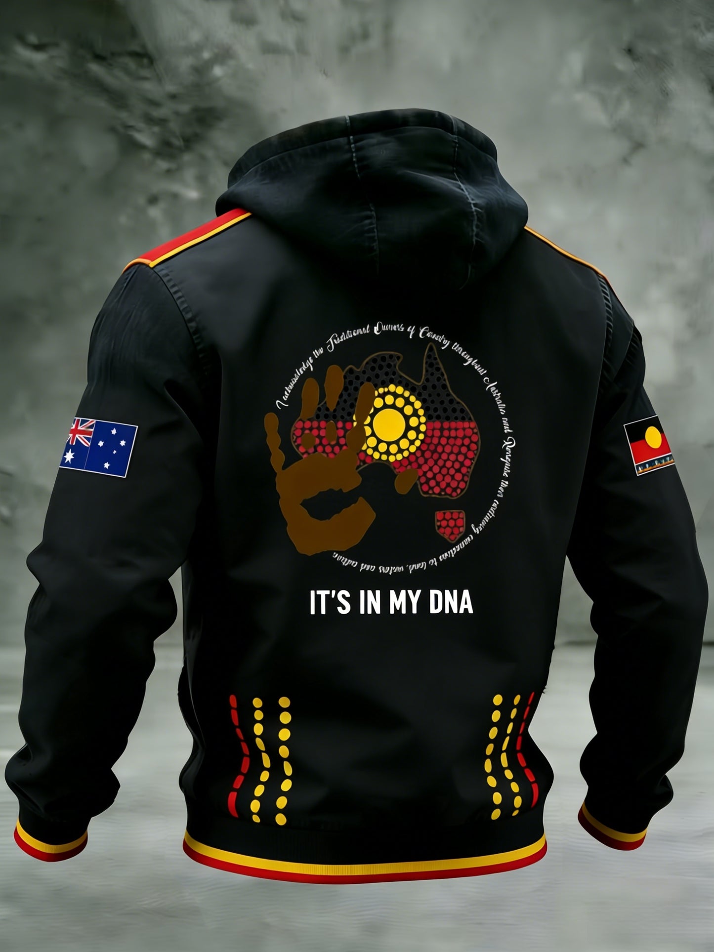 Men's  AU Aboriginal Culture IT'S IN MY DNA  Hooded Sweatshirt