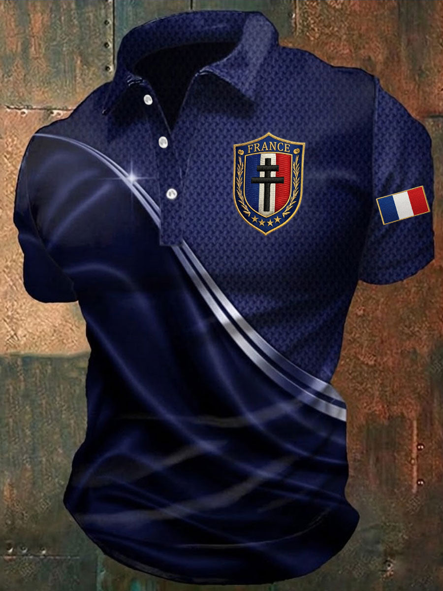Chemise imprimée France pour homme