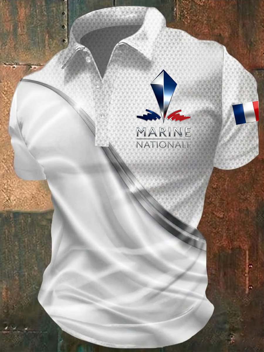 Chemise de la Marine nationale pour hommes