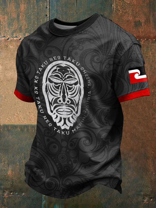 Men's Maori Art NZ Printed short sleeves t-shirt