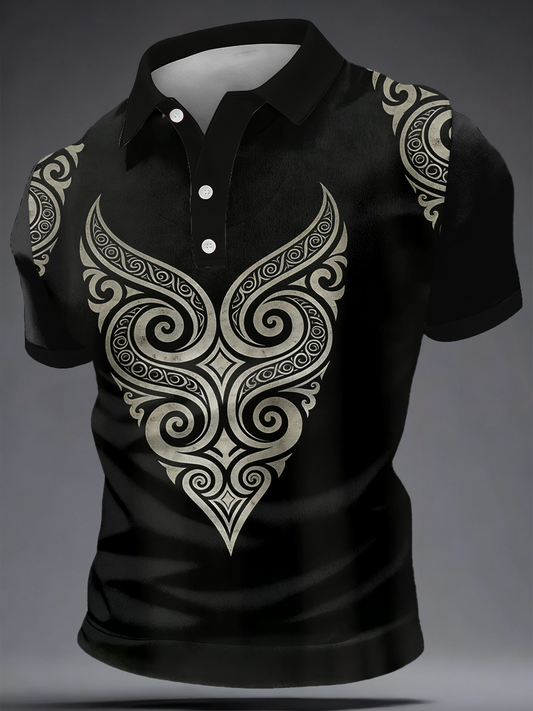 Men's Maori Art NZ Printed polo shirt