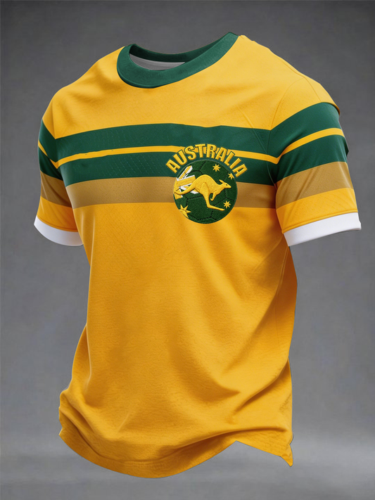 Men's Australian Football  lover Printed short sleeves t-shirt