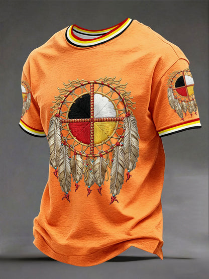 Men's Indigenous Medicine Wheel T-Shirts